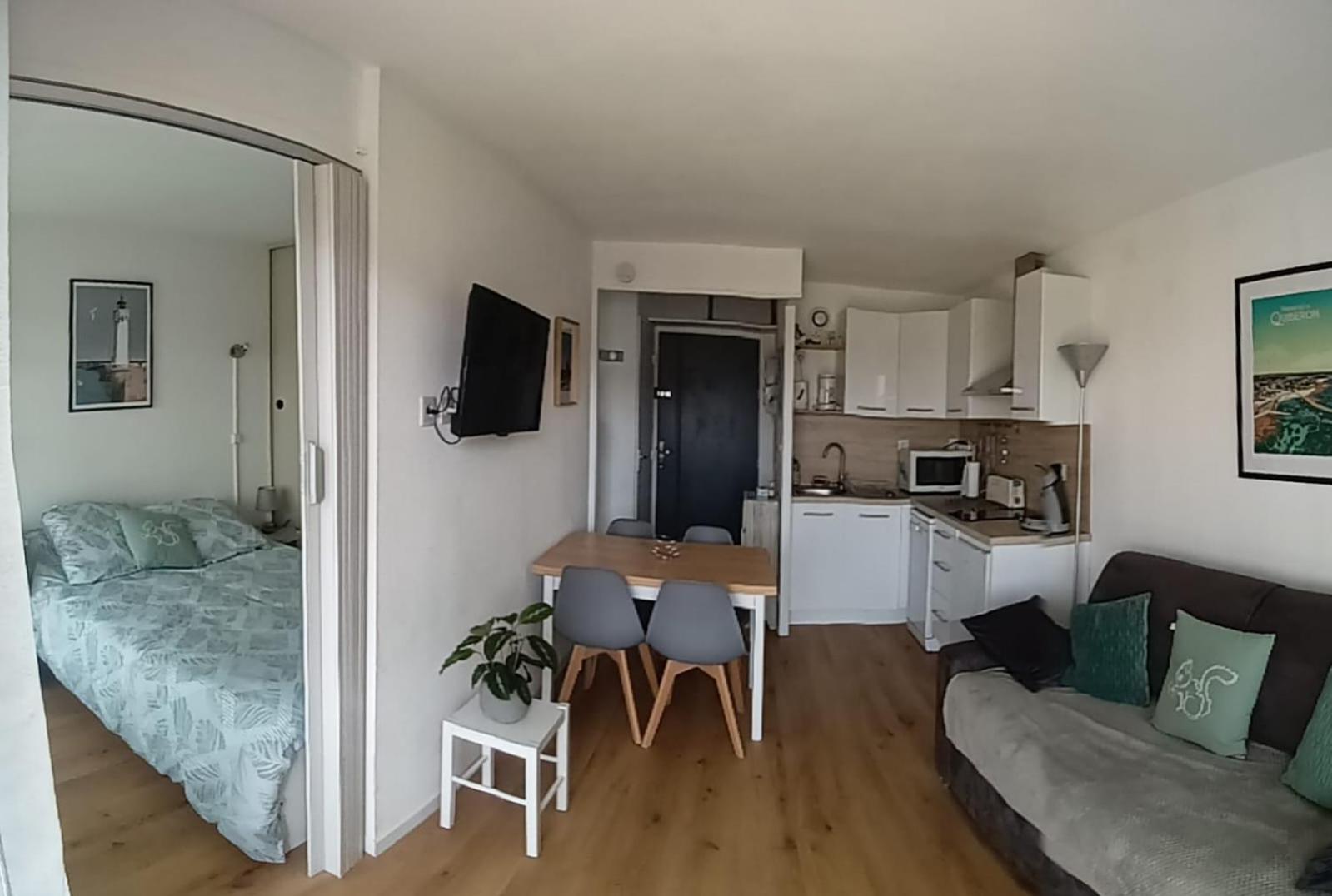 Appartement Cocon A Quiberon Dans Residence Calme, Plages Et Centre Ville A Pied Ou A Velo Pour 2 A 4 Personnes Exterior photo